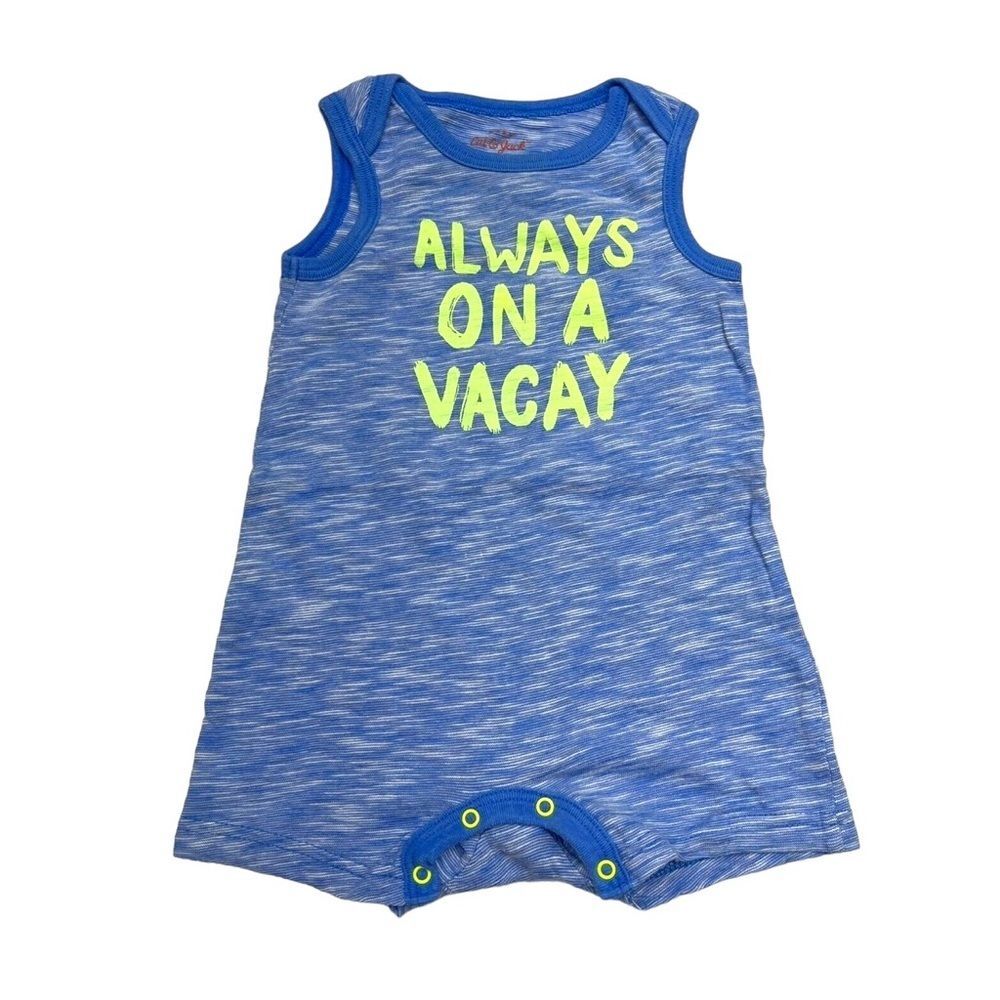 🔥 5 for $30 🔥 Cat & Jack “Always on Vacay” Sleeveless One-Piece | Size 6-9M